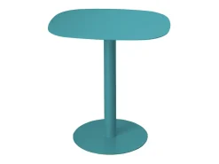 Mesita Auxiliar Salón, Metálica, Diseño Escandinavo, Funcional – Turquesa - 51*49*38 cm – SKANDY