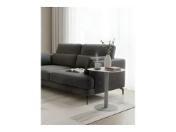Mesita Auxiliar Salón, Metálica, Diseño Escandinavo, Funcional – Gris - 51*49*38 cm – SKANDY