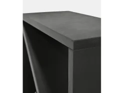 Mesita de noche o auxiliar de madera maciza en tono negro de 50x50cm - STOKE - DECOWOOD