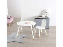 Mesita mdf blanco 43x60x60cm