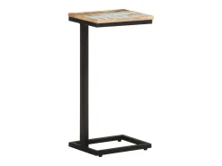 Mesitas auxiliares 2 unidades madera reciclada 31,5x24,5x64,5 cm