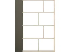 Meyvaser Estantería de Cocina, Unidad de Cocina con estantes, Marco de Metal Blanco, Estante Industrial para microondas 50x30x71,5 Cm
