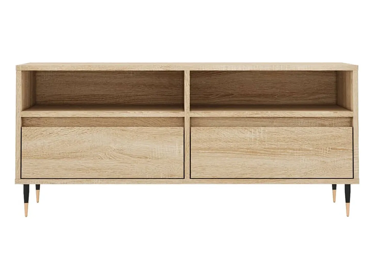 Milo Mueble de TV madera contrachapada roble Sonoma 100x34,5x44,5 cm