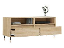 Milo Mueble de TV madera contrachapada roble Sonoma 100x34,5x44,5 cm