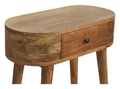 Mini consola de roble estilo Albion