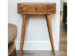 Mini consola de roble estilo Albion
