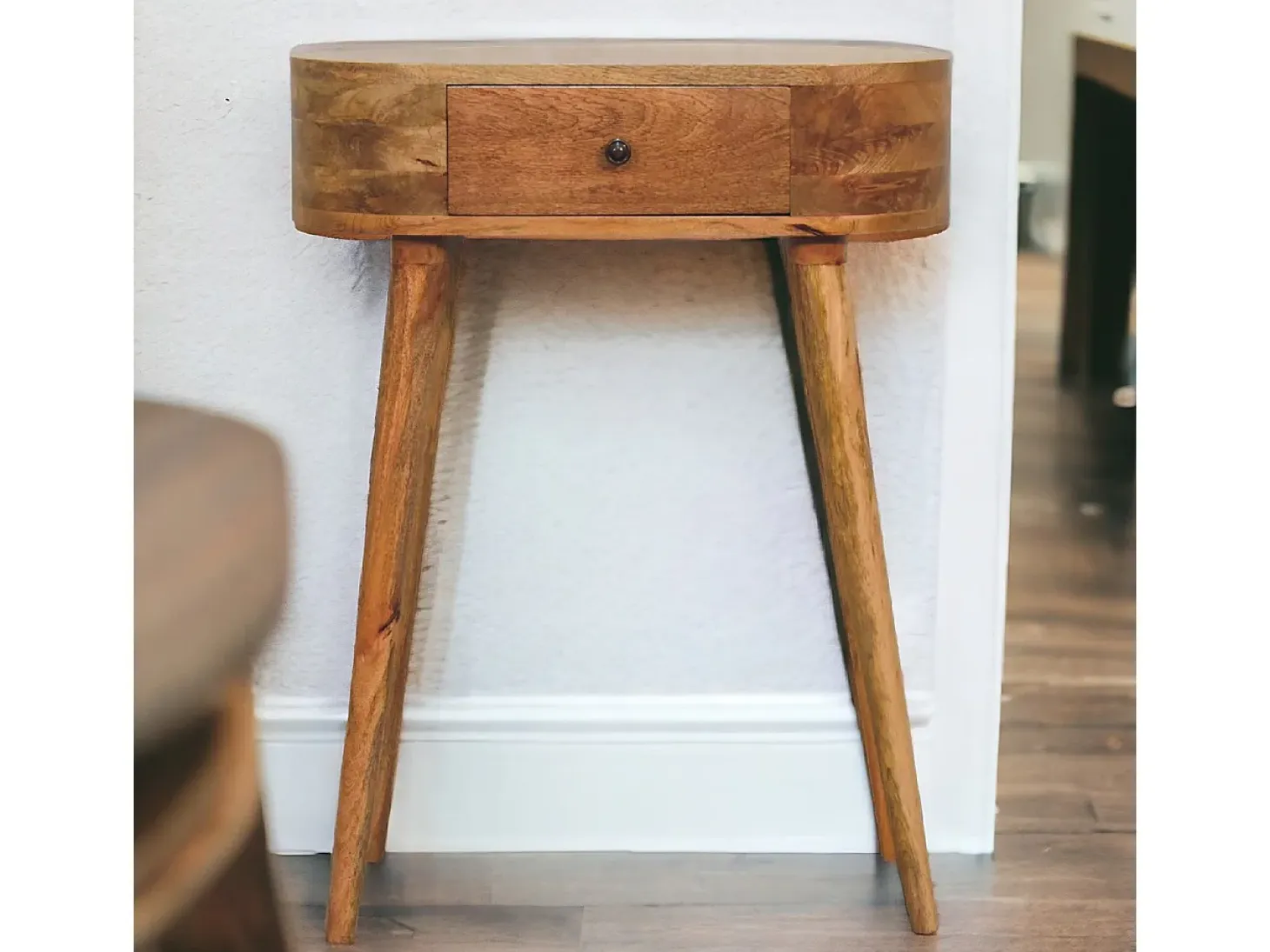 Mini consola de roble estilo Albion
