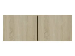 Mitchel Mueble para TV madera contrachapada color roble 80x30x30 cm
