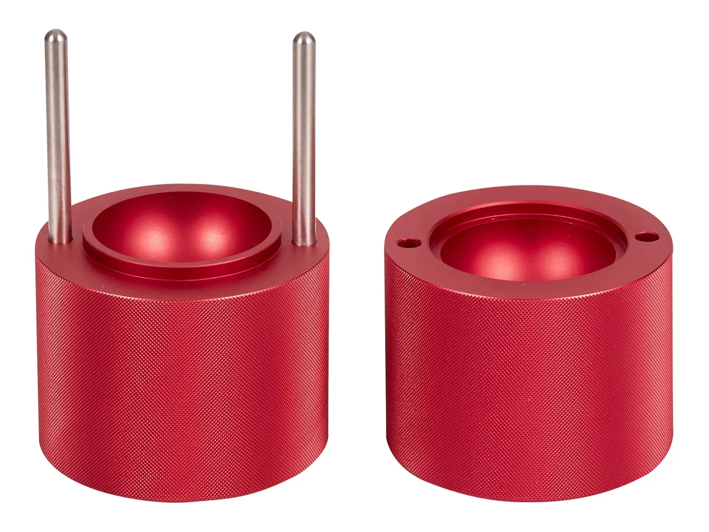 Máquina de Hielo SucceBuy 60 mm, Prensa de Hielo Esferas de Aluminio Redondo para Whisky, Rojo
