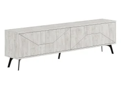Mueble bajo de TV Dune 4 compartimentos blanco 50x180x29,6 cm