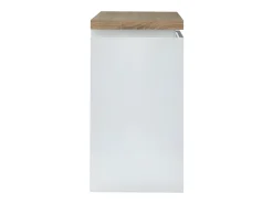 Mueble de bar luminosos - MDF lacado blanco - LEDs - Blanco y roble. HALO II