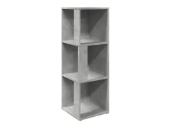 Mueble de esquina madera ingeniería gris hormigón 33x33x100 cm