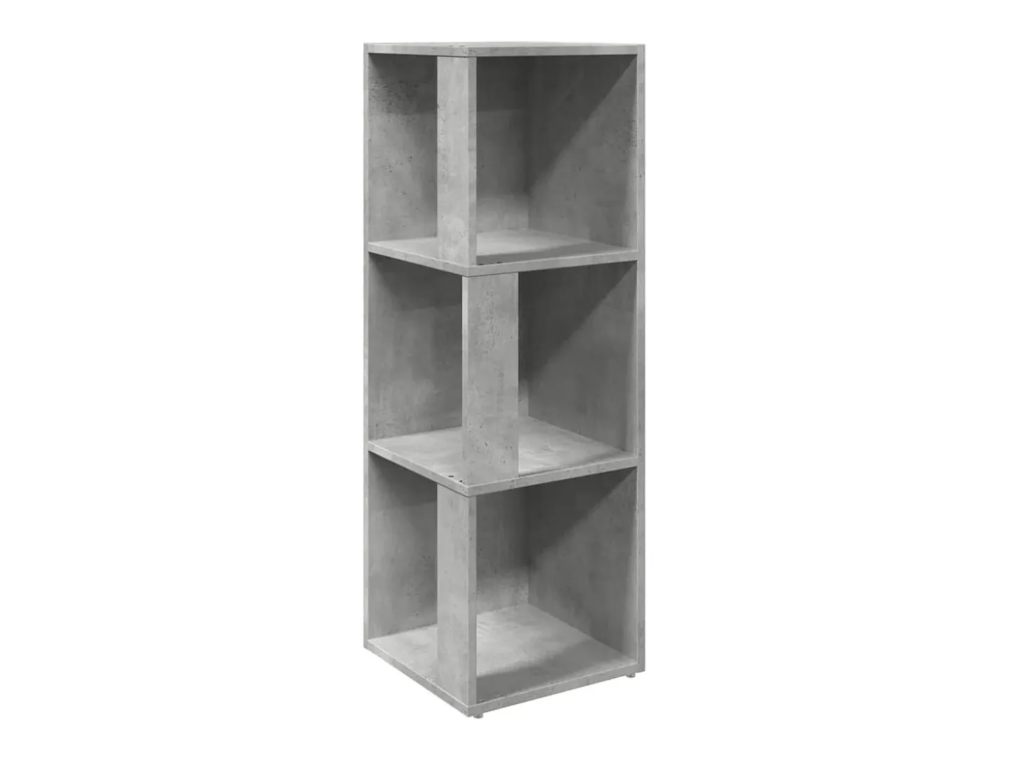 Mueble de esquina madera ingeniería gris hormigón 33x33x100 cm