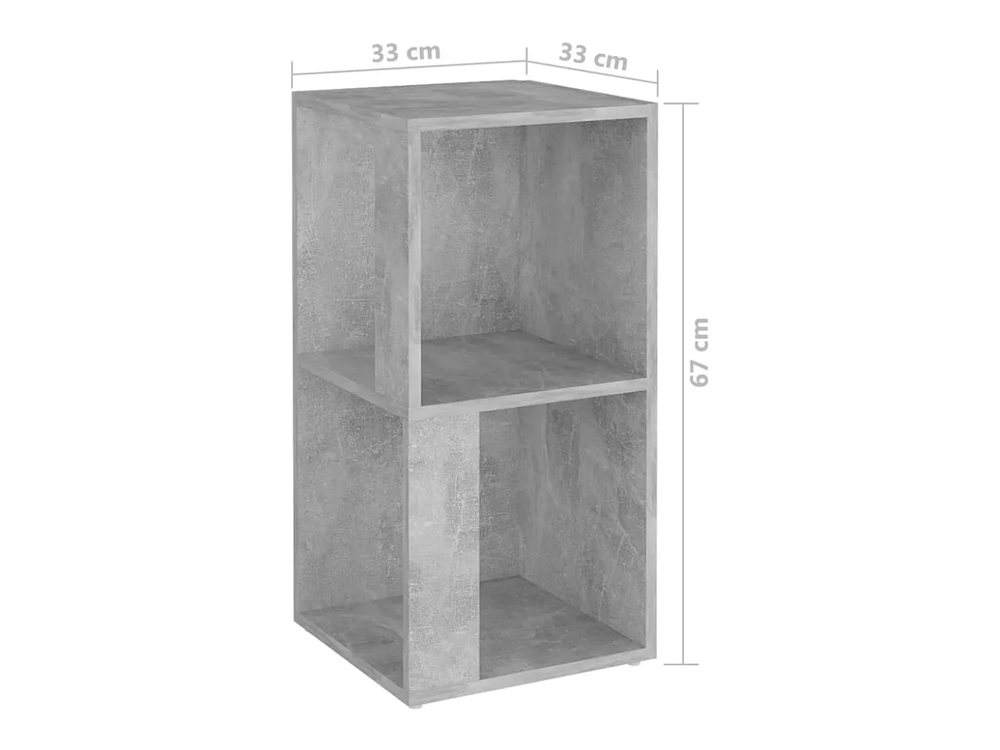 Mueble de esquina madera de ingeniería gris 33x33x67 cm
