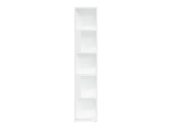 Mueble de esquina madera contrachapada blanco 33x33x164,5 cm