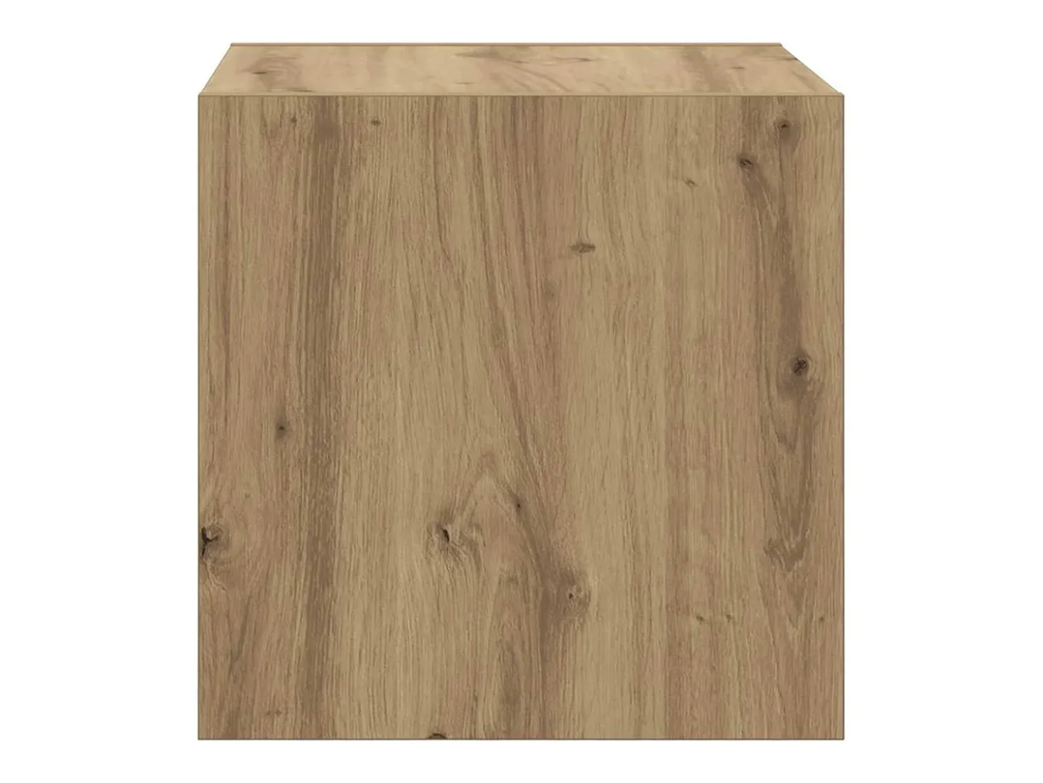 Mueble de pared con estante 2 piezas roble artesanal 37 x 37 x 37 cm