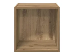 Mueble de pared con estante 2 piezas roble artesanal 37 x 37 x 37 cm