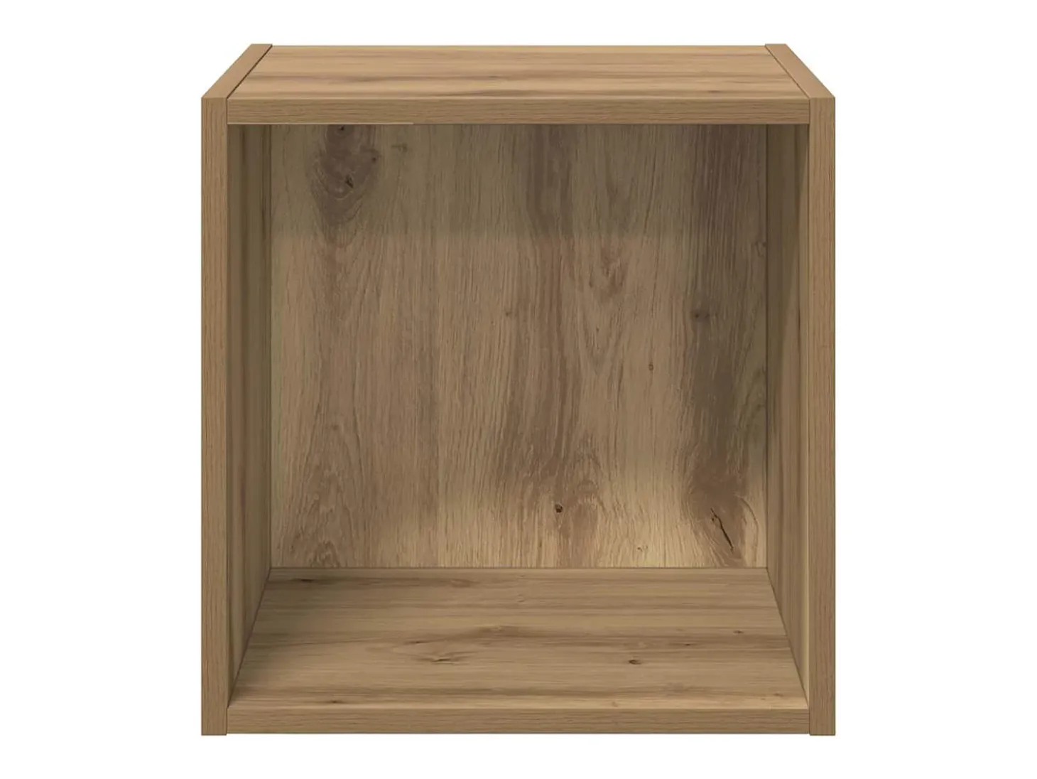 Mueble de pared con estante 2 piezas roble artesanal 37 x 37 x 37 cm