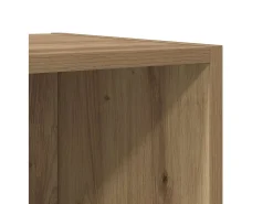 Mueble de pared con estante 2 piezas roble artesanal 37 x 37 x 37 cm