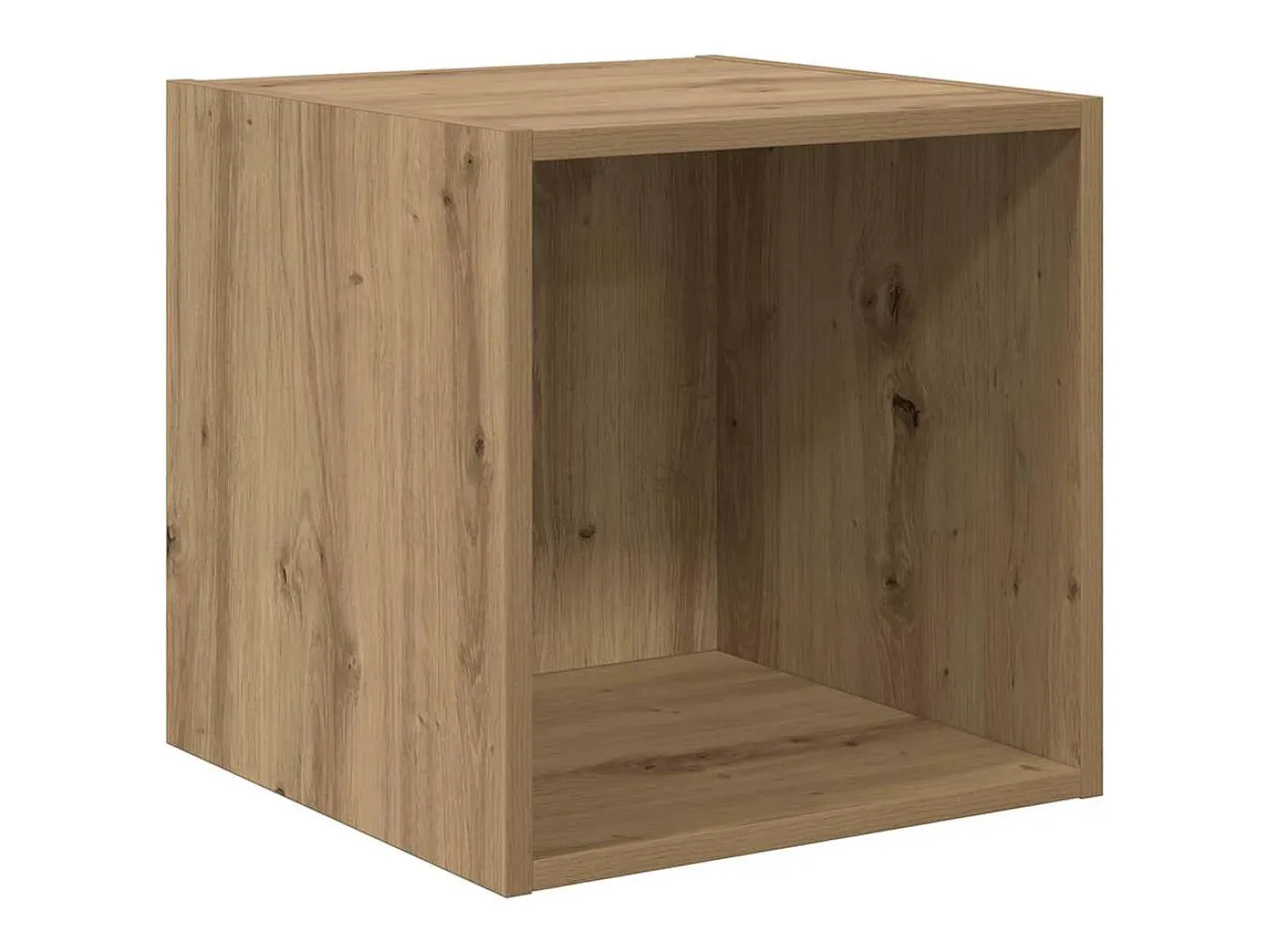 Mueble de pared con estante 2 piezas roble artesanal 37 x 37 x 37 cm