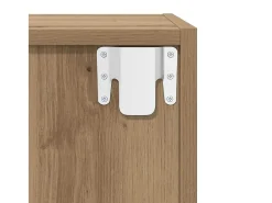 Mueble de pared con estante 2 piezas roble artesanal 37 x 37 x 37 cm