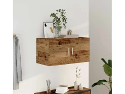 Mueble de pared madera vieja 80x39x40 cm madera de ingeniería