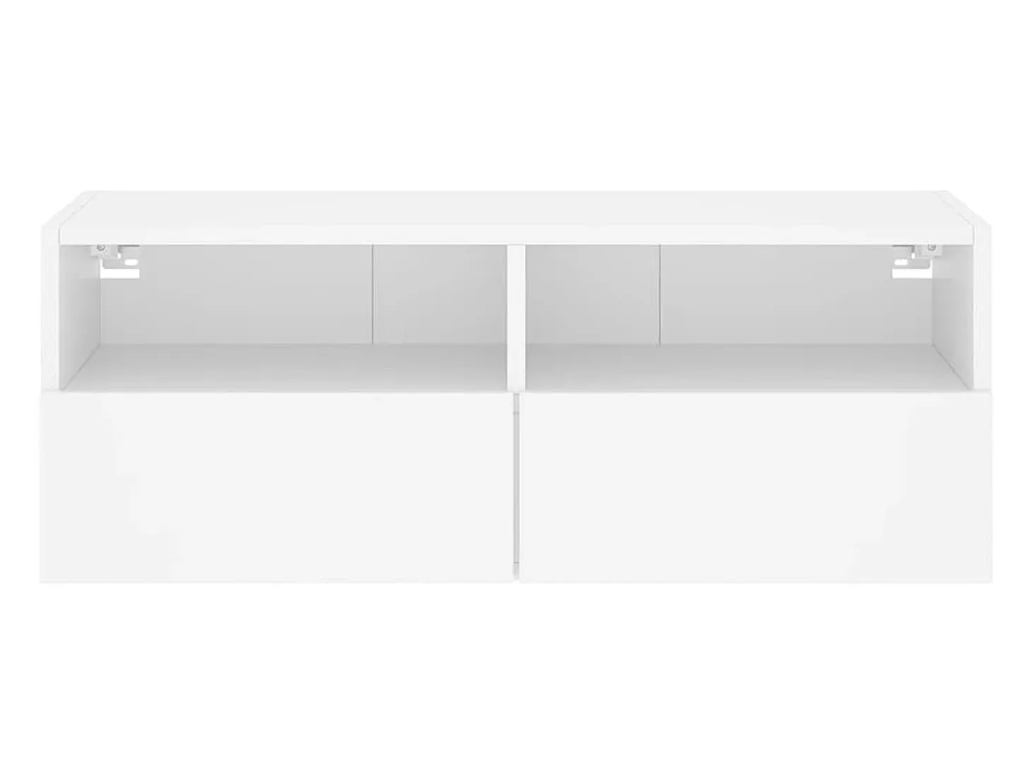 Mueble de pared para TV madera de ingeniería blanco 80x30x30 cm