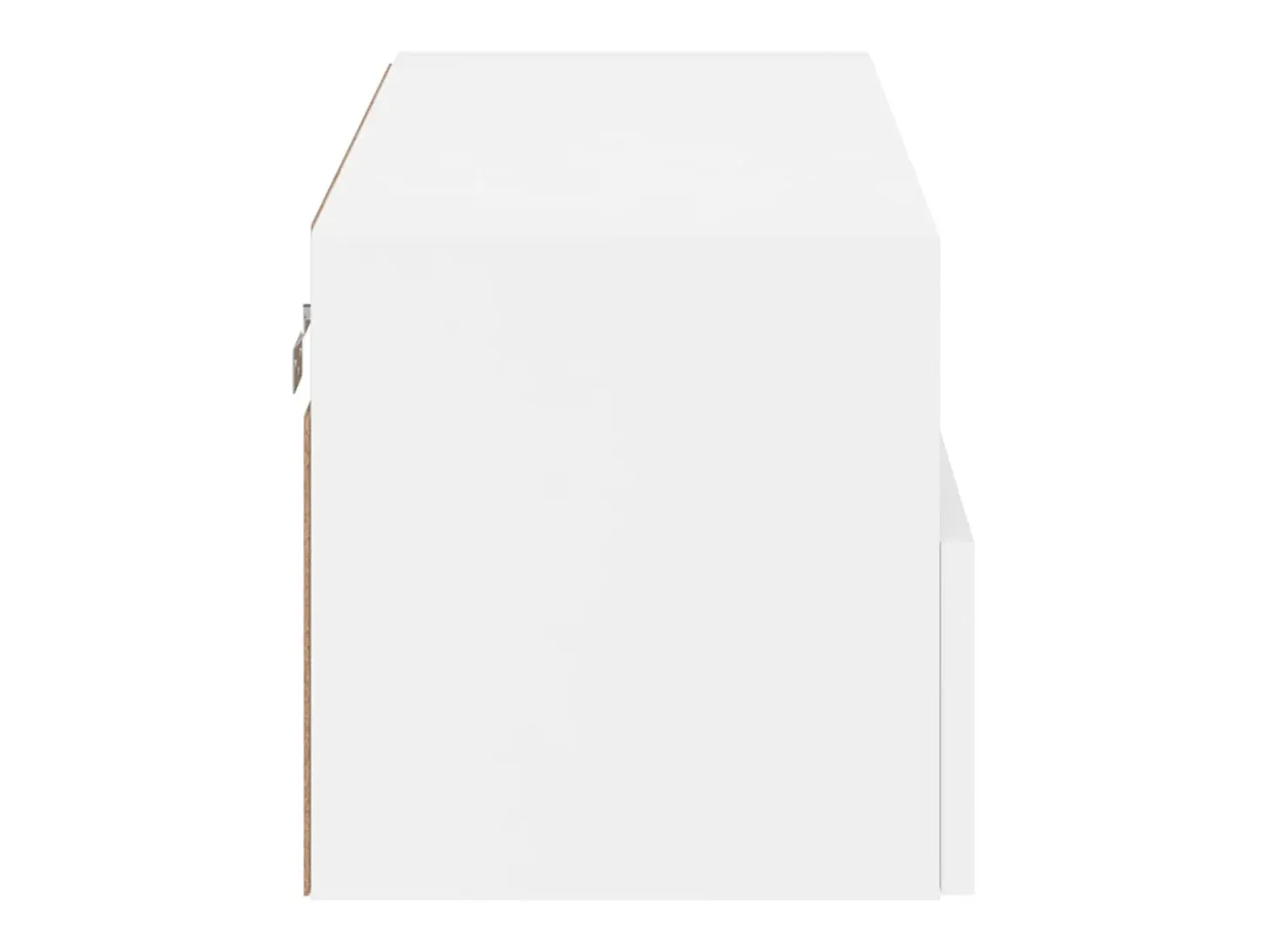 Mueble de pared para TV madera de ingeniería blanco 80x30x30 cm