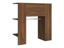 Mueble de recibidor madera ingeniería marrón roble 97,5x37x99cm