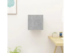 Mueble de salón de pared gris hormigón 30,5x30x30 cm ES52519