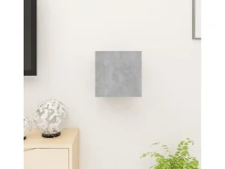 Mueble de salón de pared gris hormigón 30,5x30x30 cm ES52519