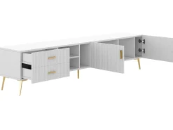Mueble de televisión escandinavo contemporáneo de 180 cm para TV de 75