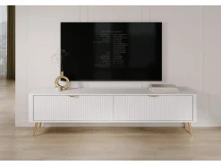 Mueble de TV: Blanco, 200 x 38 x 51,2 cm