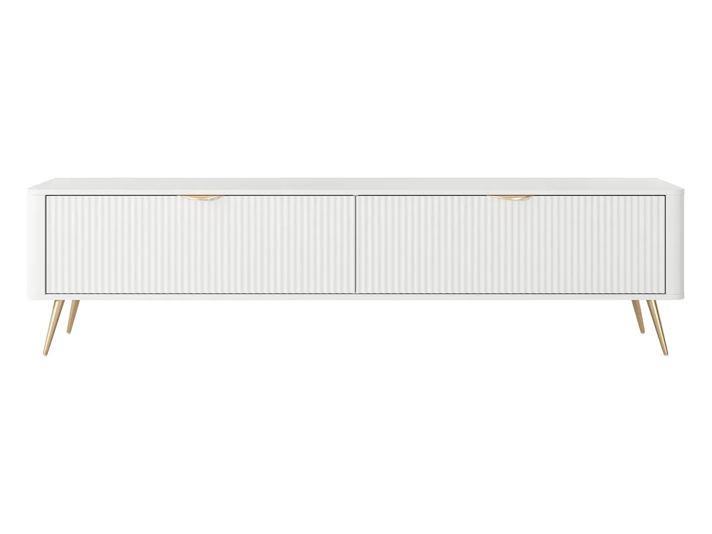 Mueble de TV: Blanco, 200 x 38 x 51,2 cm
