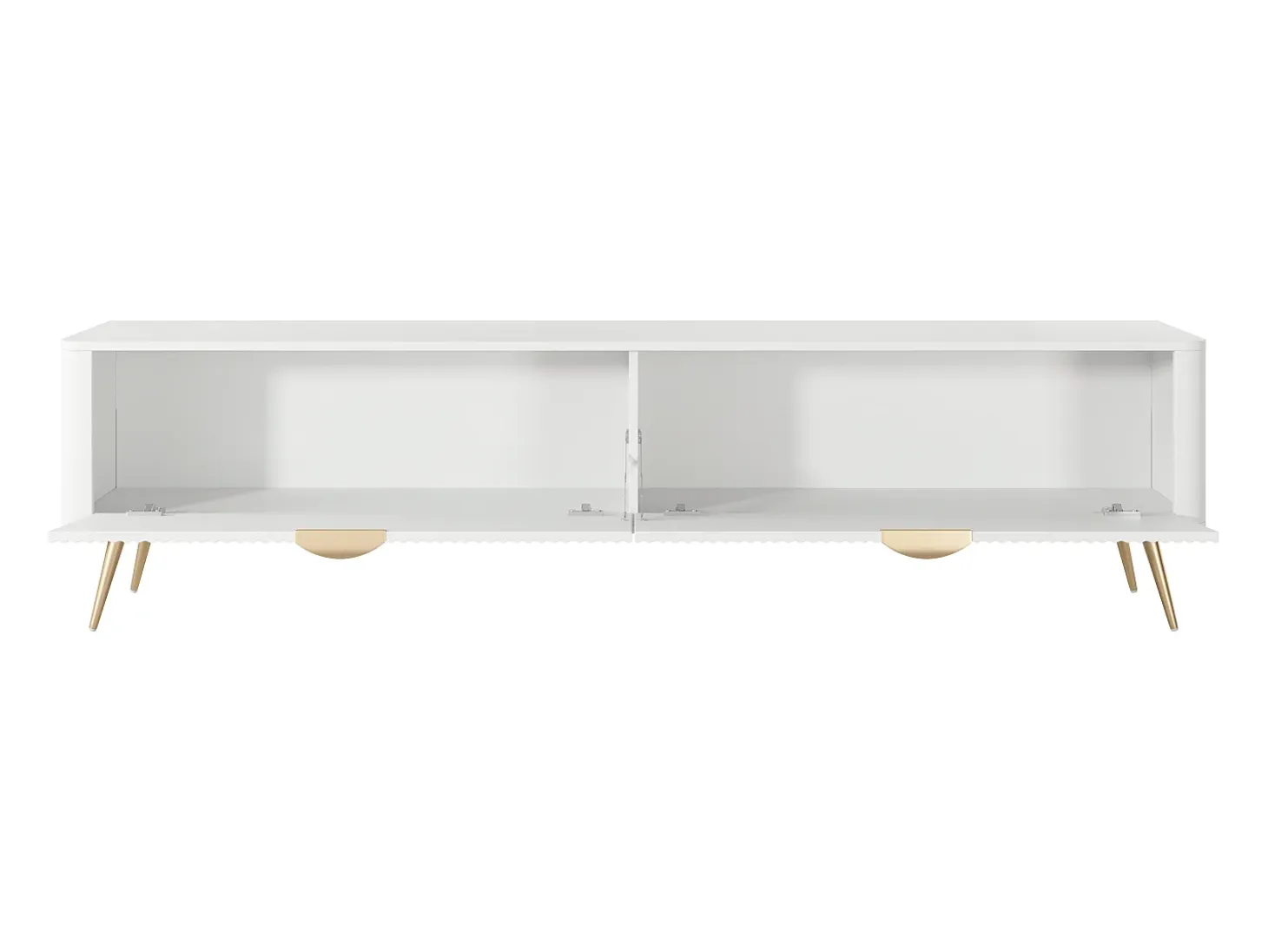 Mueble de TV: Blanco, 200 x 38 x 51,2 cm