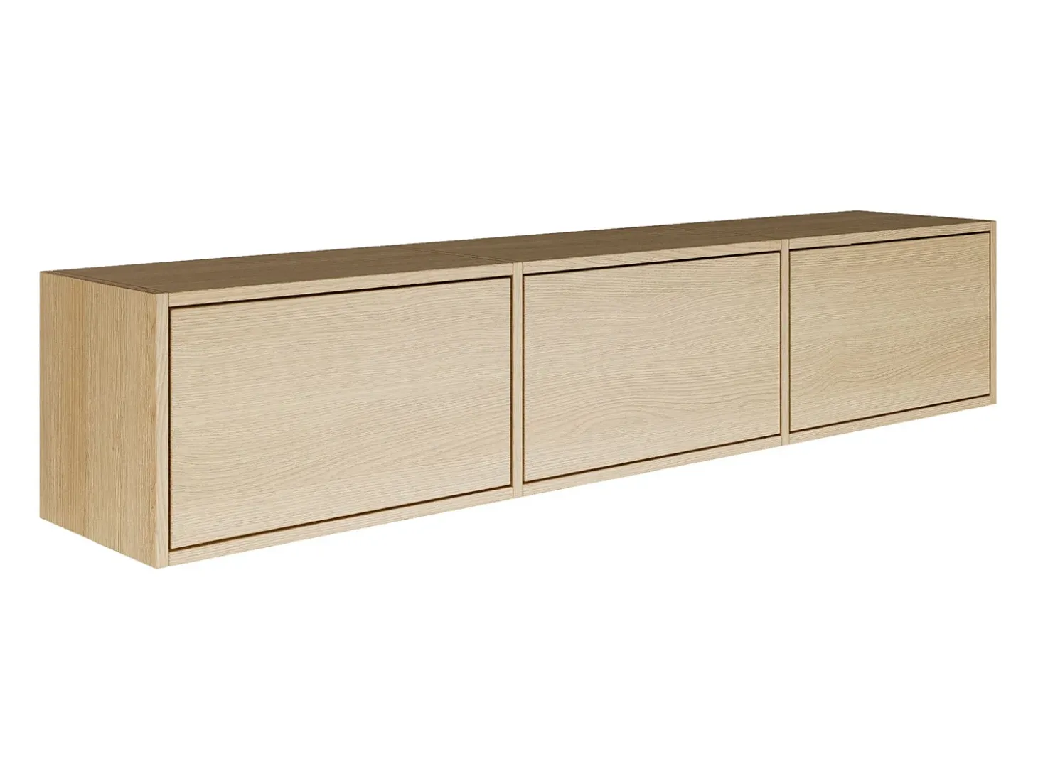 Mueble de TV con 3 puertas – acabado roble – 150 cm – FRAMME