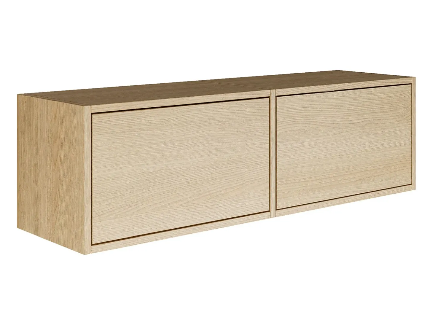 Mueble de TV con 2 puertas – acabado roble – 100 cm – FRAMME