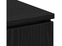 Mueble de TV con LED Roble negro 100 x 38 x 49 cm