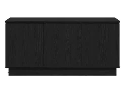 Mueble de TV con LED Roble negro 100 x 38 x 49 cm