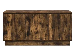Mueble de TV con LED Roble ahumado 100 x 38 x 49 cm