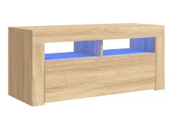 Mueble de TV con luces LED roble Sonoma 90x35x40 cm ES90090