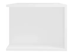 Mueble de TV con luces LED blanco 90x39x30 cm
