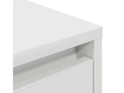 Mueble de TV con luces LED blanco 160,5x41x50 cm