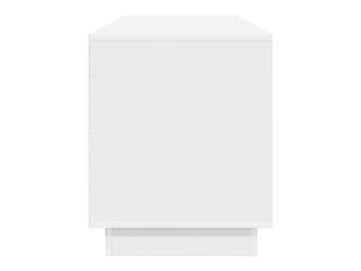 Mueble de TV con luces LED blanco 160,5x41x50 cm