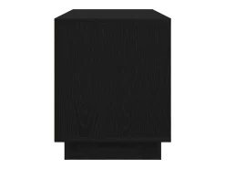 Mueble de TV con luces LED roble negro 100x41x50 cm
