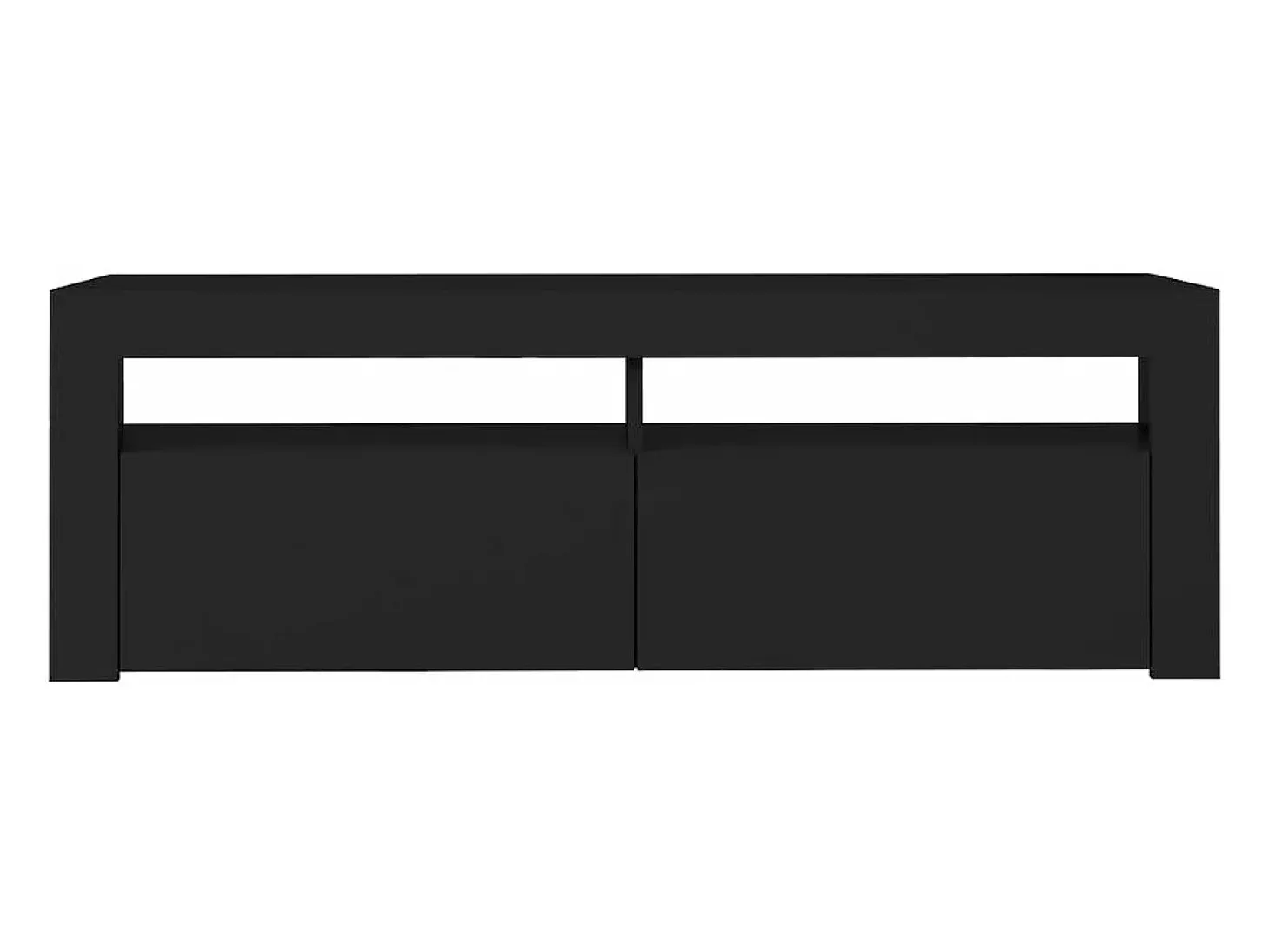Mueble de TV con luces LED negro 120x35x40 cm