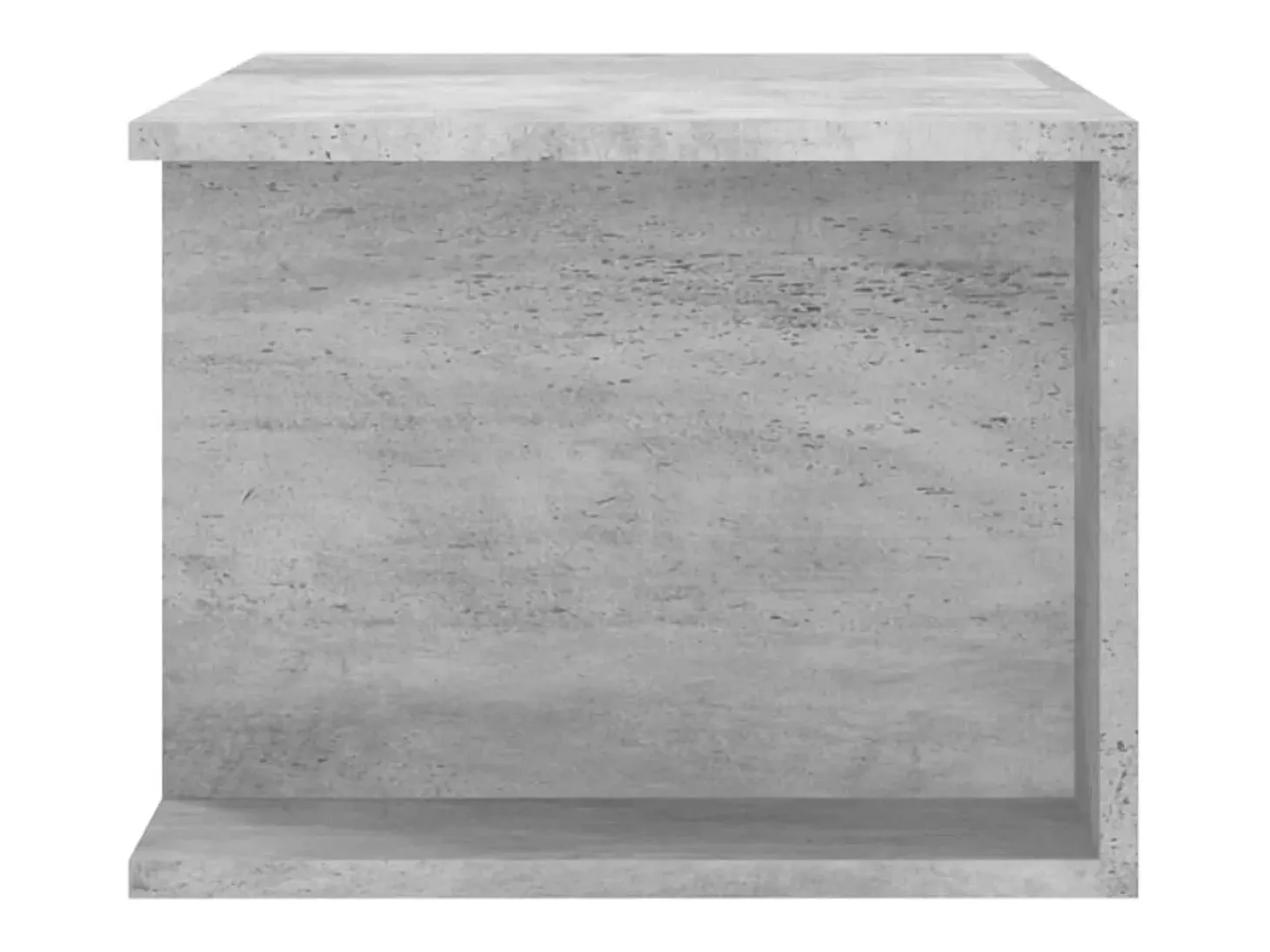 Mueble de TV con luces LED gris hormigón 90x39x30 cm