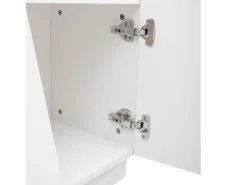 Mueble de TV de 170 cm, con cajón, 4 puertas, compartimento abierto, estilo escandinavo, cómoda de TV - Blanco