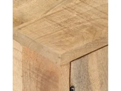 Mueble de TV de madera maciza de mango 140x30x40 cm