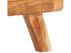 Mueble de TV de madera maciza de acacia 110x30x40 cm